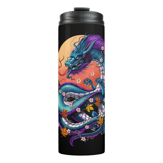Japanese Dragon Thermal Tumbler (Front)