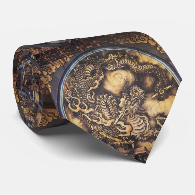 Japanese Dragon Tie  (Rolled)