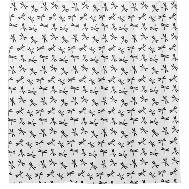 Japanese Dragonfly Pattern, Black and White (Front)