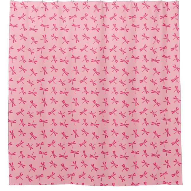 Japanese Dragonfly Pattern, Light Coral Pink (Front)