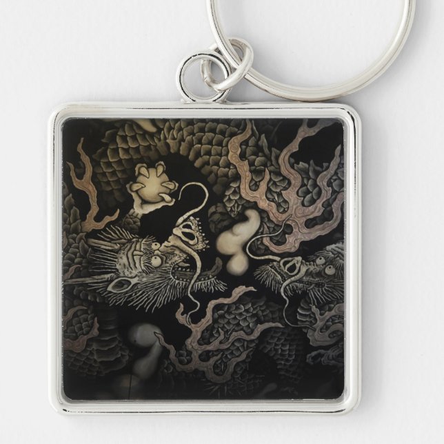 Japanese Dragons Keychain (Front)