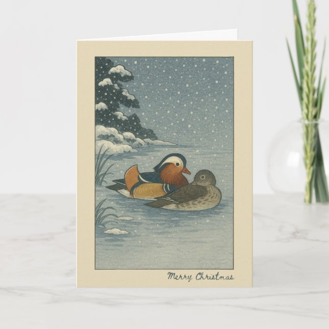 Japanese Ducks - Christmas Card (Front)