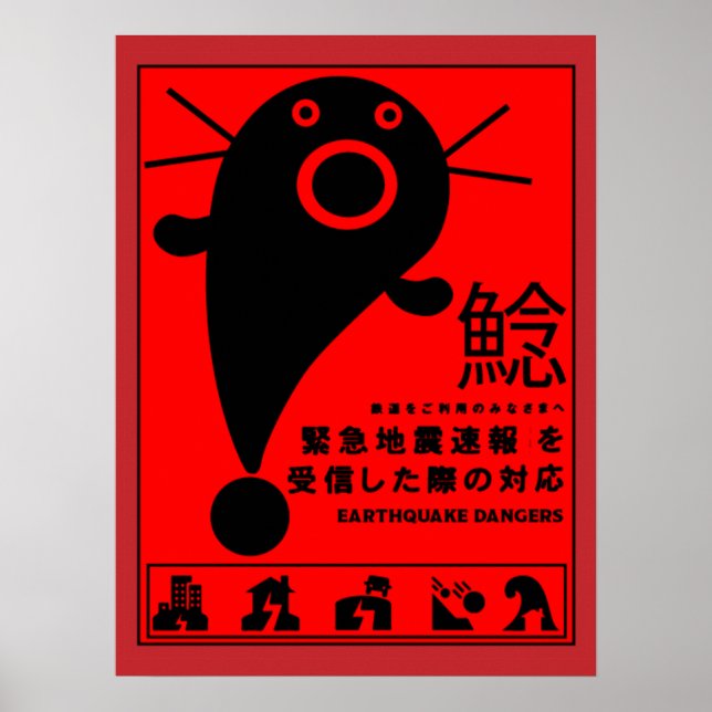 Japanese Earthquake Catfish Mythology   Poster (Front)