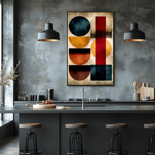 Japanese Editorial Monumental Geometric Abstract Poster (Creator Uploaded)