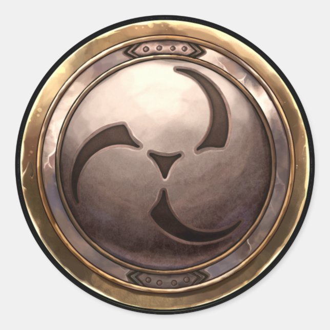 Japanese Emblem (Kamon) Classic Round Sticker (Front)
