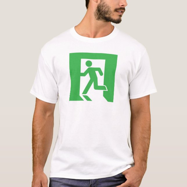 Japanese Emergency Exit Sign T-Shirt (Front)