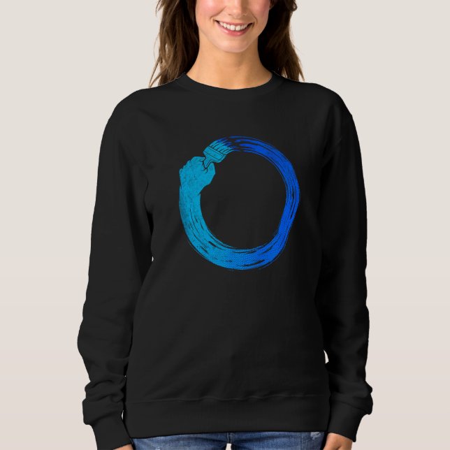 Japanese Enso Paint Circle Sweatshirt (Front)