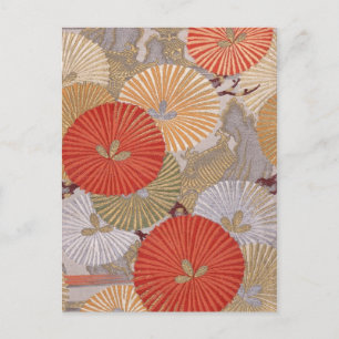 Japanese fabric 2012 Pocket Calendar Postcard