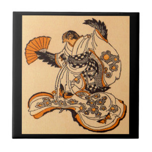 Japanese fairytale The Tongue Cut Sparrow Tile