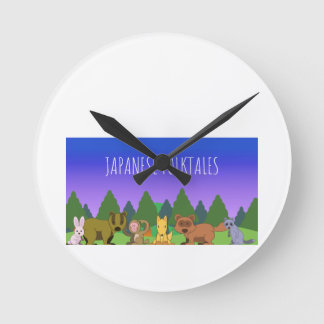 JAPANESE FALKTALES ROUND CLOCK