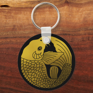 Japanese Family Crest-Carp Keychain