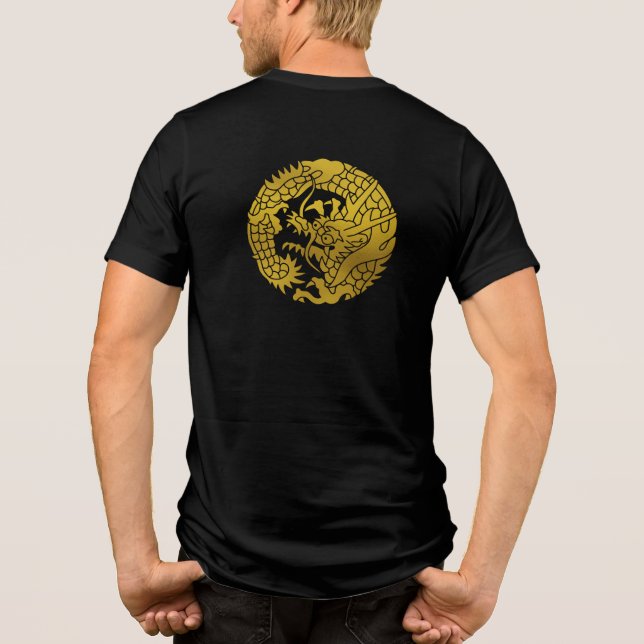 Japanese Family Crest-Dragon Tri-Blend Shirt (Back)