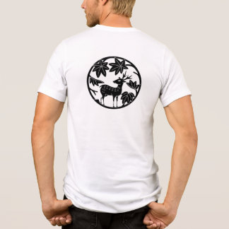 Japanese Family Crest-Japanese maple and deer Tri-Blend Shirt