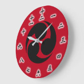 Japanese Family Crest (Kamon) Large Clock (Angle)