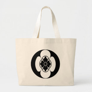 Japanese Family Crest(KAMON) of the Hotta's Large Tote Bag