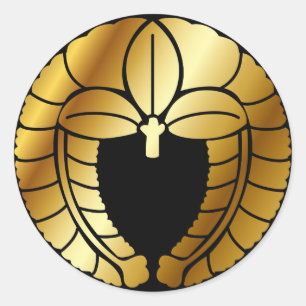 Japanese Family Crest (KAMON) Symbol Classic Round Sticker