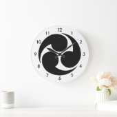 Japanese Family Crest (KAMON) Symbol Large Clock (Home)