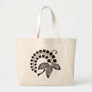 Japanese Family Crest KAMON Symbol Large Tote Bag