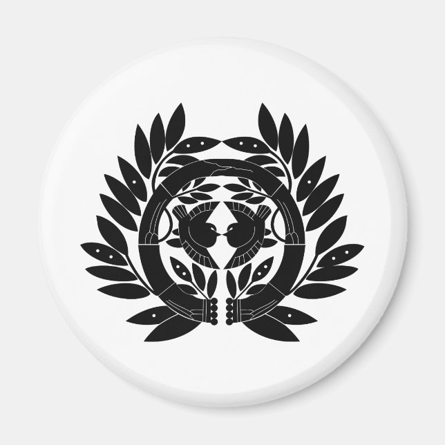 Japanese Family Crest KAMON Symbol Magnet (Front)