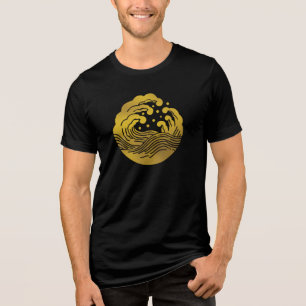 Japanese Family Crest-Wave Tri-Blend Shirt