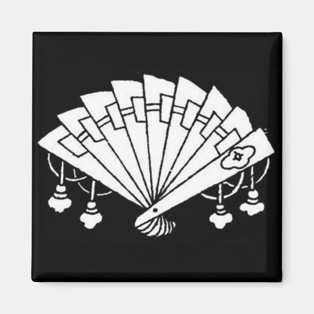 Japanese Fan Design - Magnet (Front)