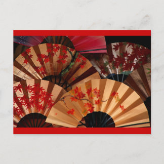 Japanese Fan Postcard