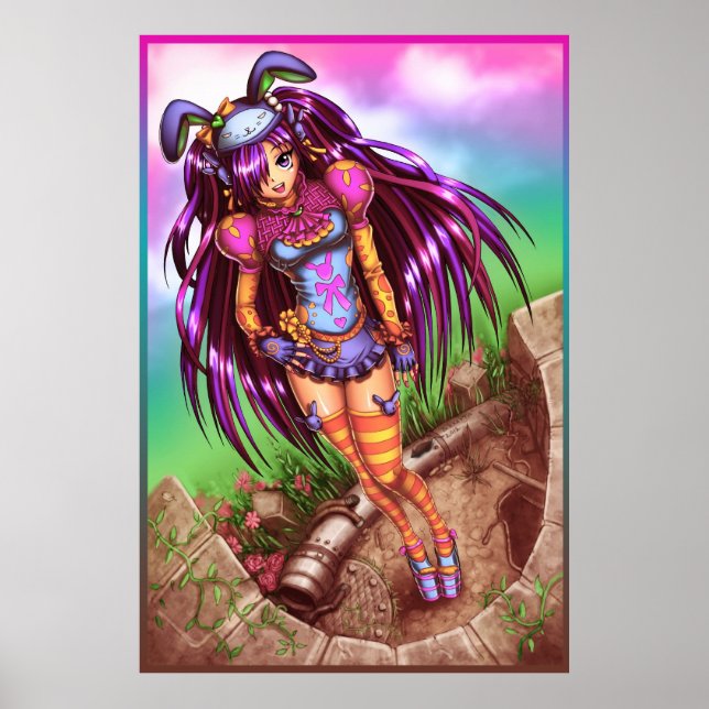 Japanese Fashion Anime Girl Poster (Front)