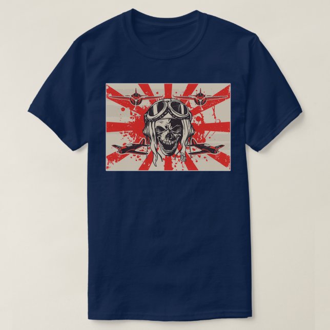 Japanese fighter pilots 2 World War zero T  T-Shirt (Design Front)