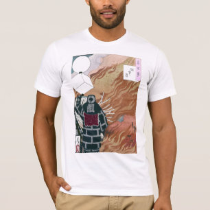 Japanese Firemen In a Sea of Flames by Yoshitoshi T-Shirt