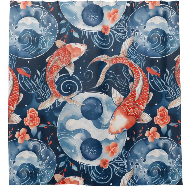 Japanese Fish In Watercolor (Front)