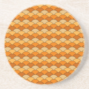 Japanese Fish Scale Pattern Coaster