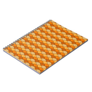 Japanese Fish Scale Pattern Notebook