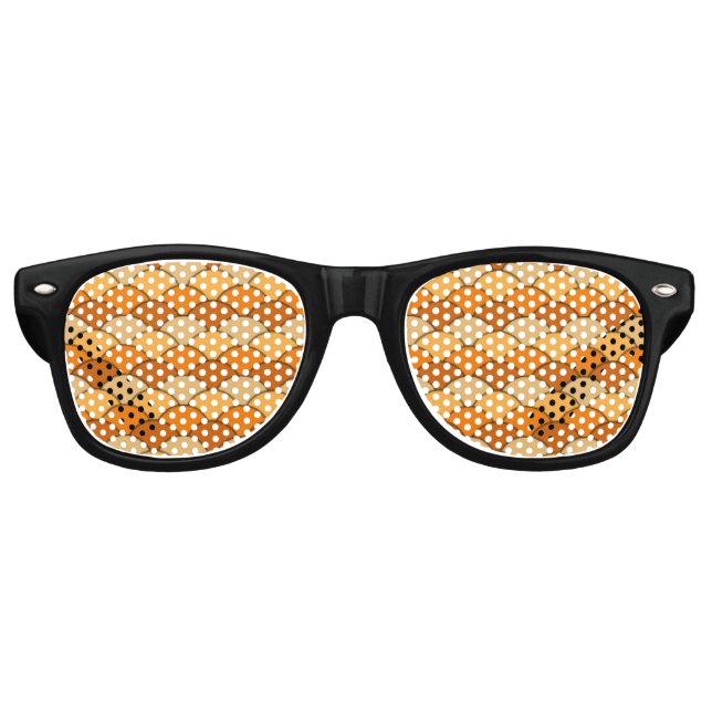 Japanese Fish Scale Pattern Retro Sunglasses (Front)