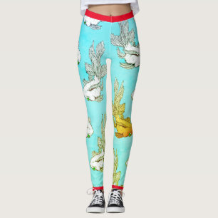 JAPANESE FISH SWIMMING Leggings