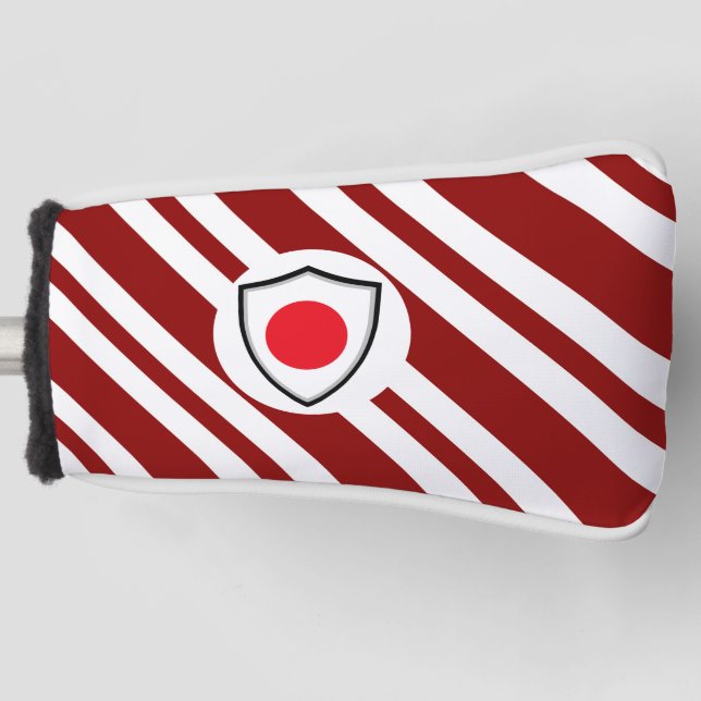 Japanese flag golf head cover (Front)