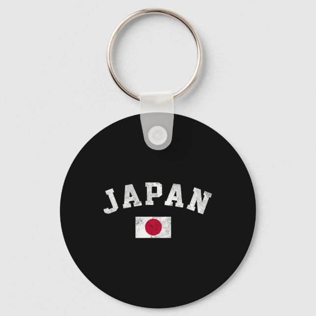 Japanese Flag Japan Pride Roots Independence Day  Keychain (Front)