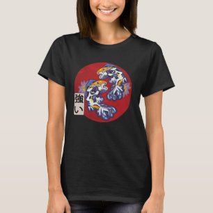Japanese Flag Koi Fish Koi Carp Aquarium Koi Kanji T-Shirt