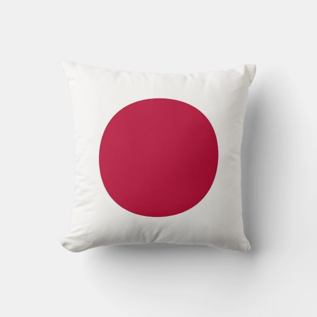Japanese Flag on American MoJo Pillow (Front)