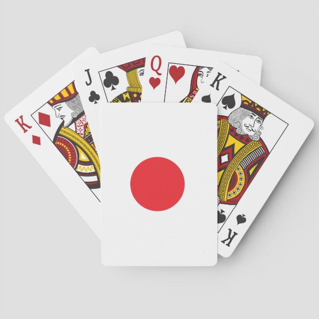 Japanese flag playing cards (Back)