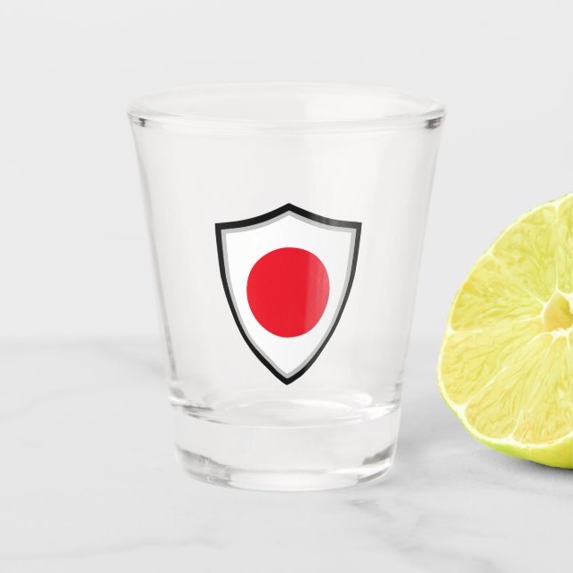Japanese flag shot glass (Front)