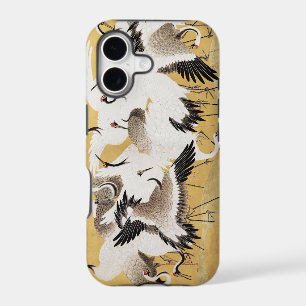 Japanese Flock Cranes Vintage Bird Rich Classic