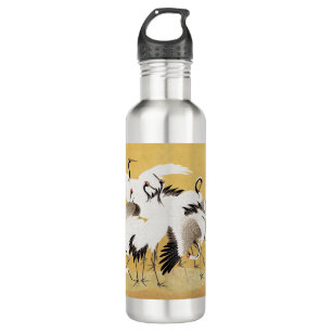 Japanese Flock Cranes Vintage Bird Rich Classic 710 Ml Water Bottle