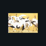 Japanese Flock Cranes Vintage Bird Rich Classic Canvas Print<br><div class="desc">This beautiful bird image is based on the Japanese flock of cranes (18th century) vintage painting by Ishida Yutei. Original public domain image from the Minneapolis Institute of Art.</div>