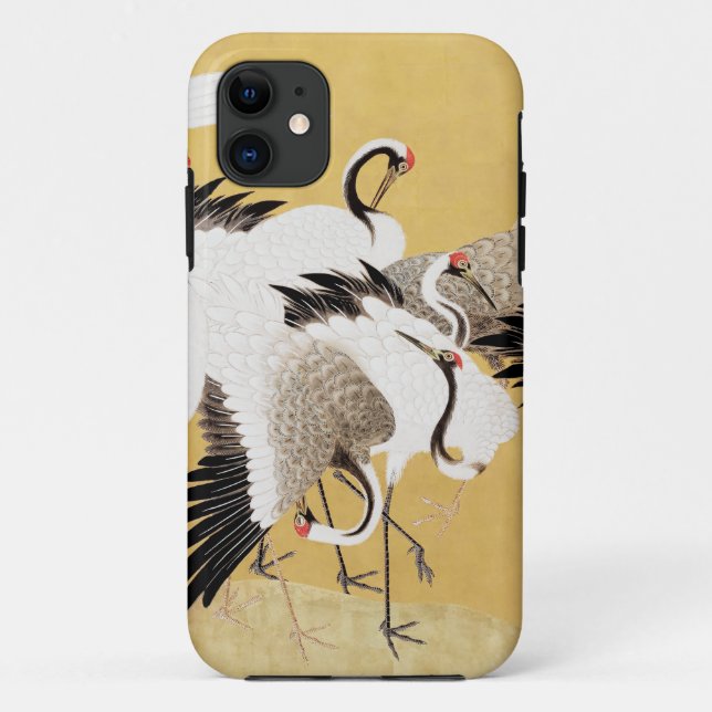 Japanese Flock Cranes Vintage Bird Rich Classic Case-Mate iPhone Case (Back)