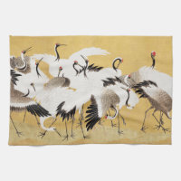 Japanese Flock Cranes Vintage Bird Rich Classic