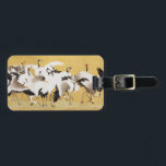 Japanese Flock Cranes Vintage Bird Rich Classic Luggage Tag<br><div class="desc">This beautiful bird image is based on the Japanese flock of cranes (18th century) vintage painting by Ishida Yutei. Original public domain image from the Minneapolis Institute of Art.</div>