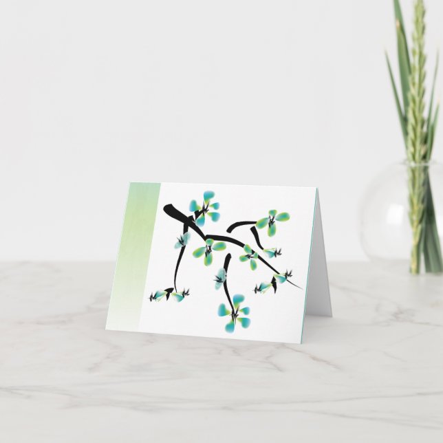 Japanese Floral Card (Front)