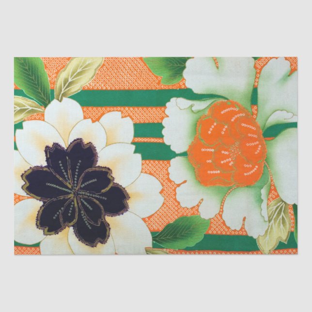 Japanese Floral Design Tissue Paper (Front)