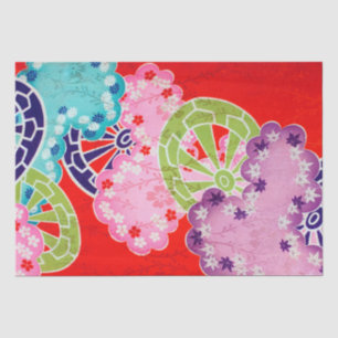 Japanese Floral Design Tissue Paper