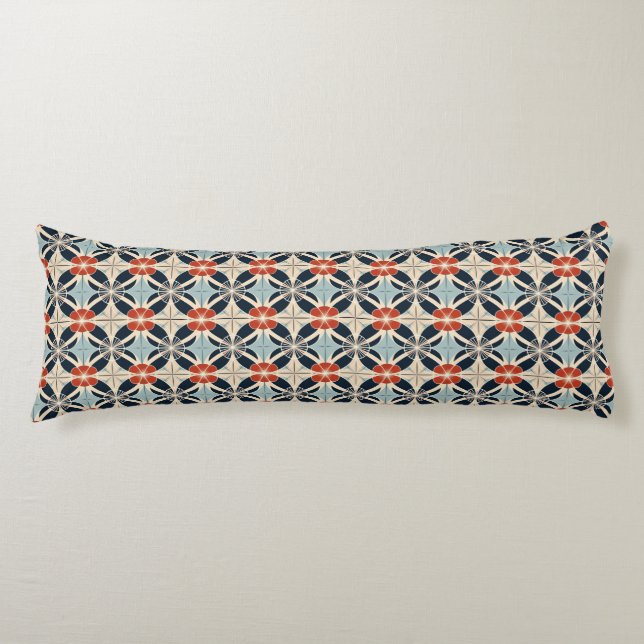 Japanese Floral Pattern Body Pillow (Front)